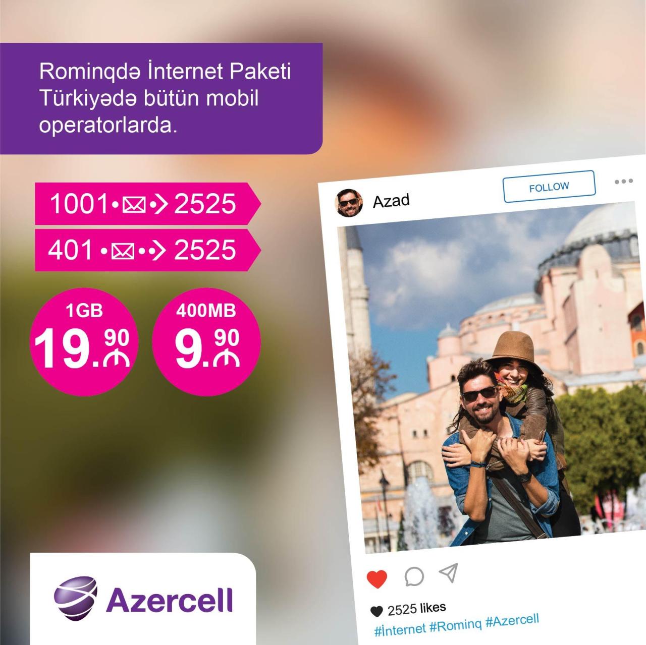 Azercell continues to delight its subscribers with roaming services