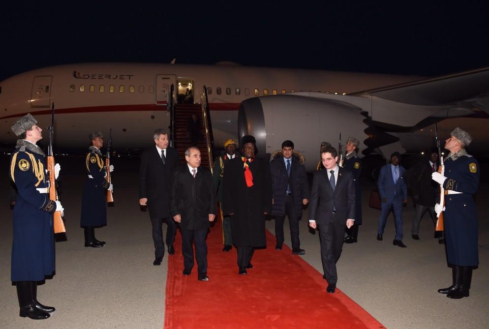 Zimbabwean President arrives in Azerbaijan for working visit