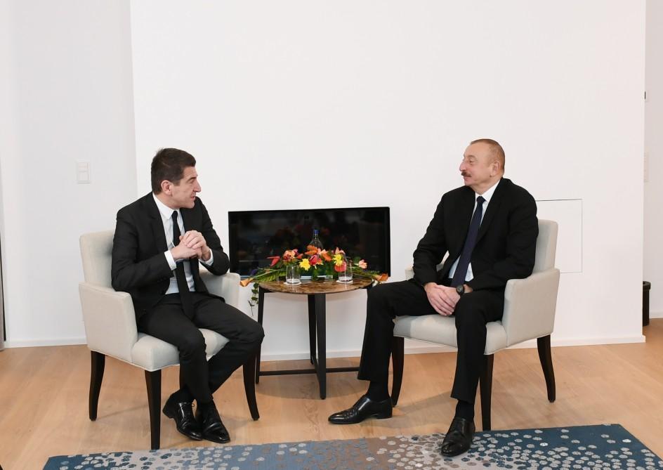 President Aliyev meets Lazard Freres CEO in Davos [PHOTO]