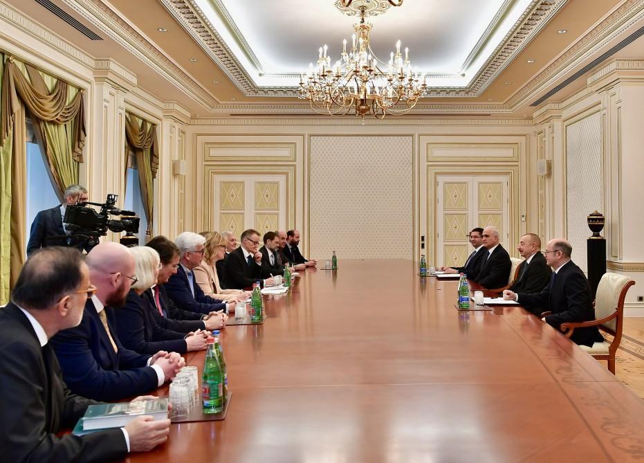 President Ilham Aliyev receives German delegation [UPDATE]