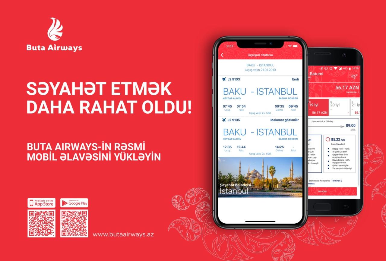 Advantageous travelling with Buta Airways mobile app easier now