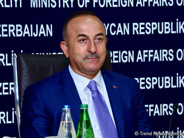 Turkish foreign minister congratulates Azerbaijan with National Flag Day [PHOTO]