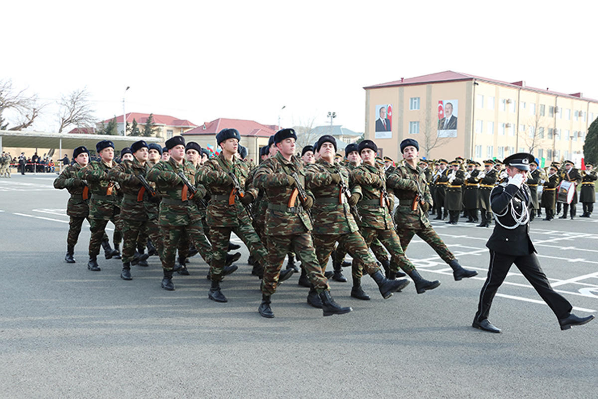 Azerbaijani soldiers participate in oath-taking ceremony [PHOTO]