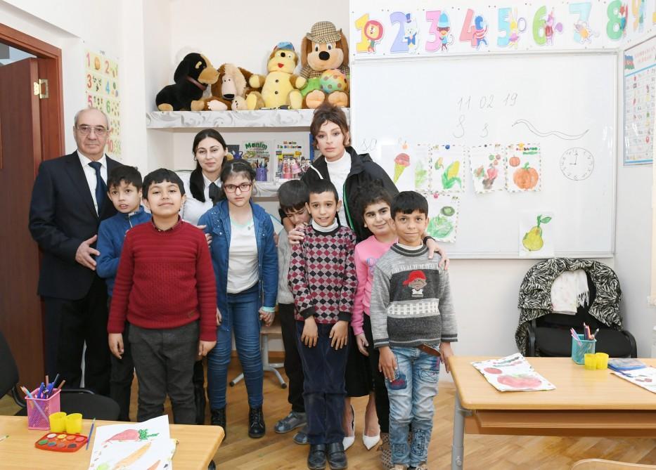 First VP Mehriban Aliyeva visits special school in Baku [PHOTO]