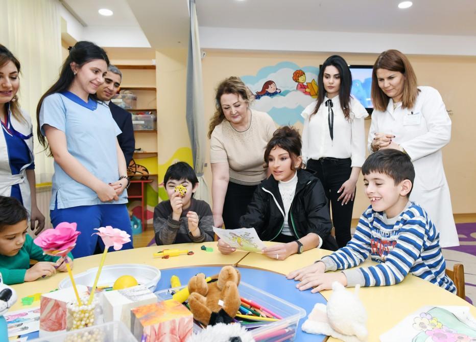 First VP Mehriban Aliyeva visits Children's Psycho-Neurological Center in Baku [PHOTO]