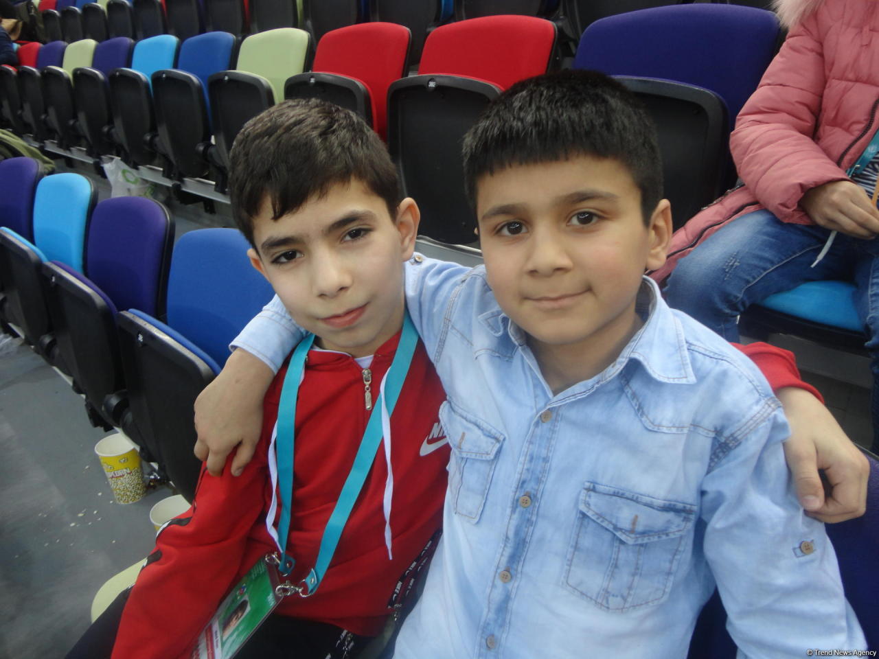 Young spectators: World Cup in Trampoline and Tumbling in Baku was very interesting