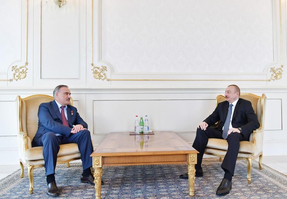 President Ilham Aliyev receives Hero of the Soviet Union Ruslan Aushev [UPDATE]