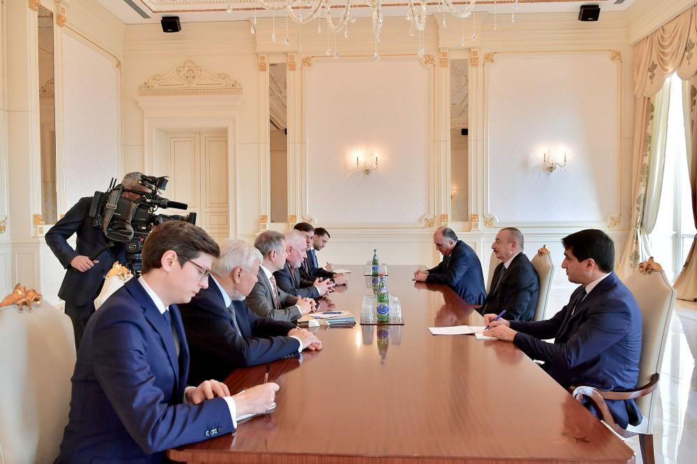 President Ilham Aliyev receives OSCE Minsk Group co-chairs