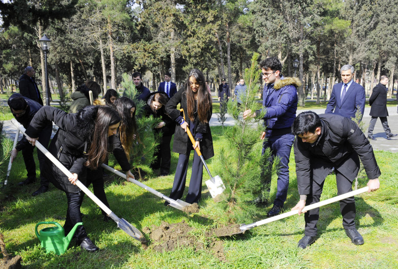 Heydar Aliyev Foundation VP Leyla Aliyeva takes part in tree planting event under "Justice for Khojaly" campaign [PHOTO]