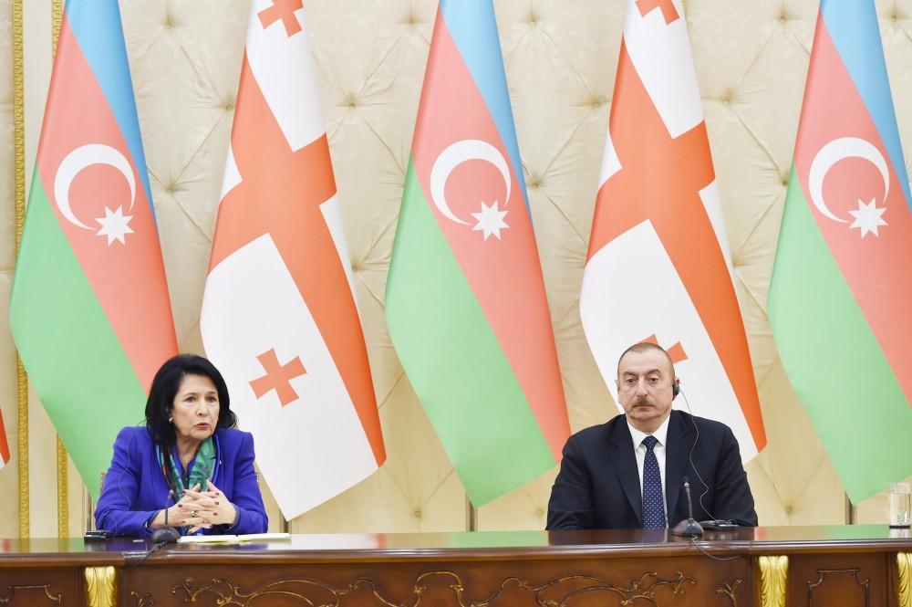 Azerbaijani, Georgian presidents make press statements [UPDATE] - Gallery Image