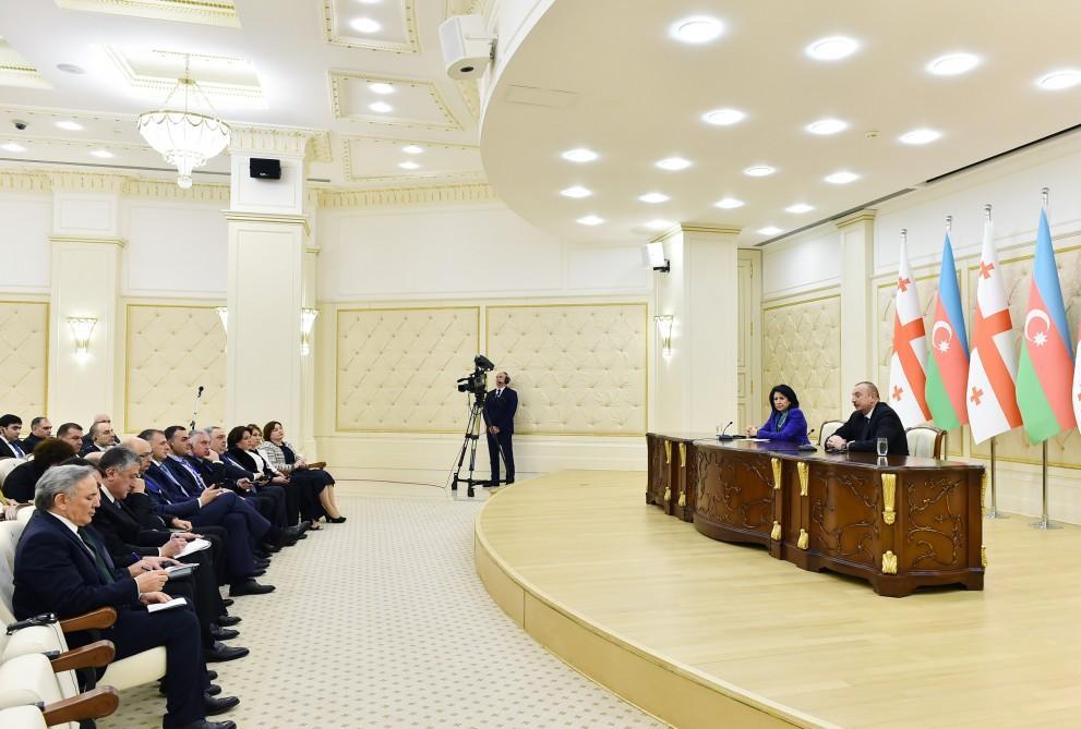 Azerbaijani, Georgian presidents make press statements [UPDATE] - Gallery Image