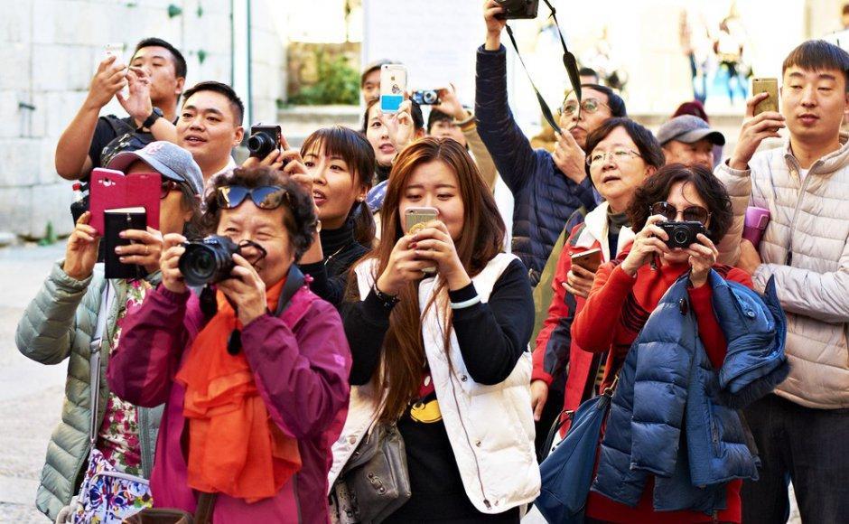 Tourist influx from China, Japan up