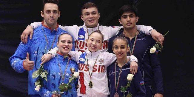 Azerbaijani gymnasts successfully perform in Portugal [UPDATE]