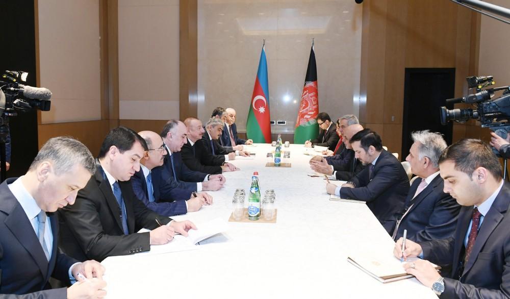 Azerbaijani president meets with Afghan counterpart [PHOTO]