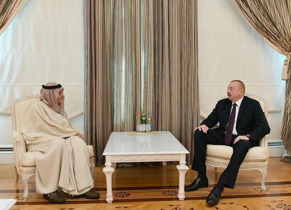 Azerbaijani president receives chairman of Board of Directors King Faisal Center for Research and Islamic Studies [UPDATE]