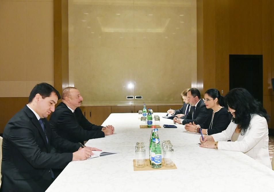 President Ilham Aliyev meets Romanian vice prime minister