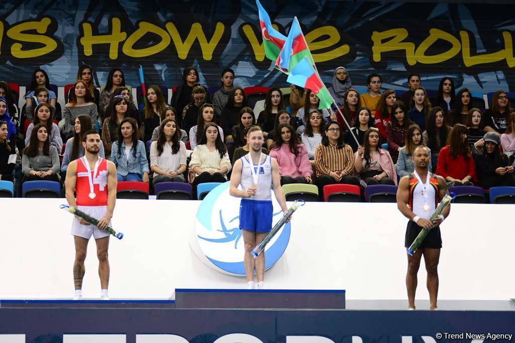 Award ceremony of Day 1 FIG Artistic Gymnastics Individual Apparatus World Cup Finals held in Baku [PHOTO]