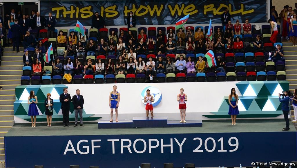 Winners of second day of finals of FIG Artistic Gymnastics World Cup awarded in Baku [PHOTO]