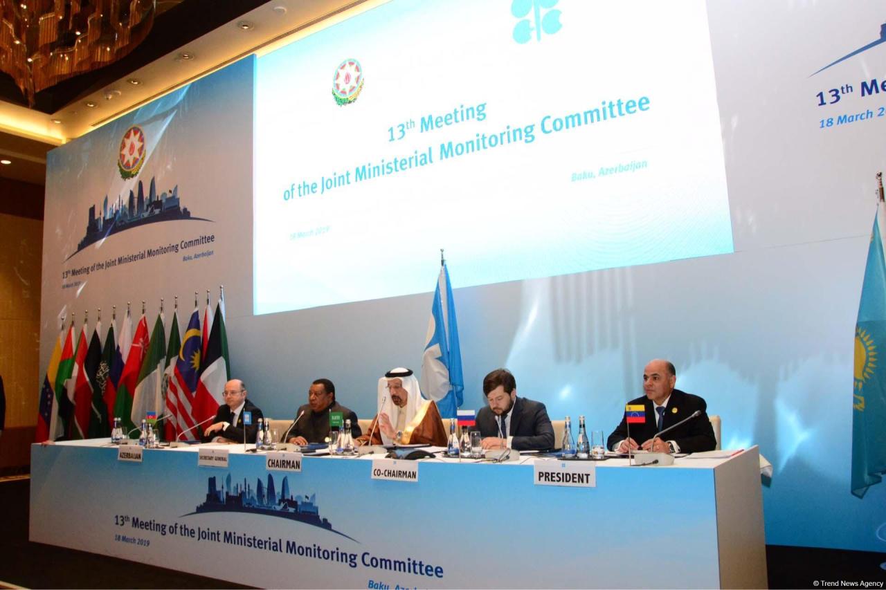 OPEC/non-OPEC Joint Ministerial Monitoring Committee meeting underway in Baku [PHOTO]