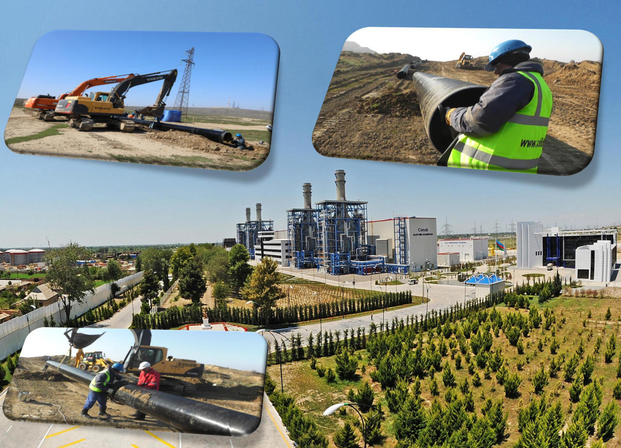 New gas line to Janub TPS being laid in Azerbaijan