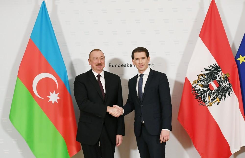 President Ilham Aliyev meets with Austrian Federal Chancellor Sebastian Kurz in Vienna