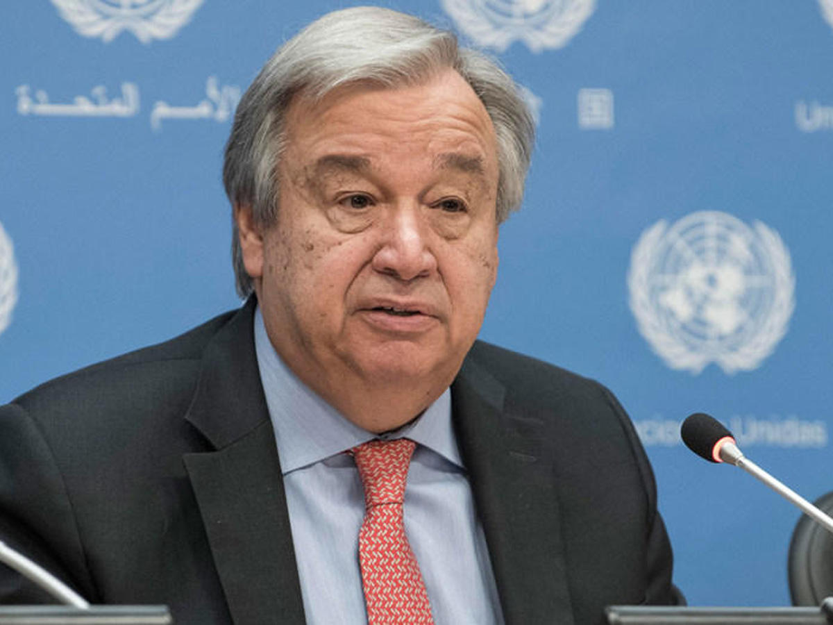 UN Sec. Gen. welcomes first meeting between Azerbaijani president and Armenian PM