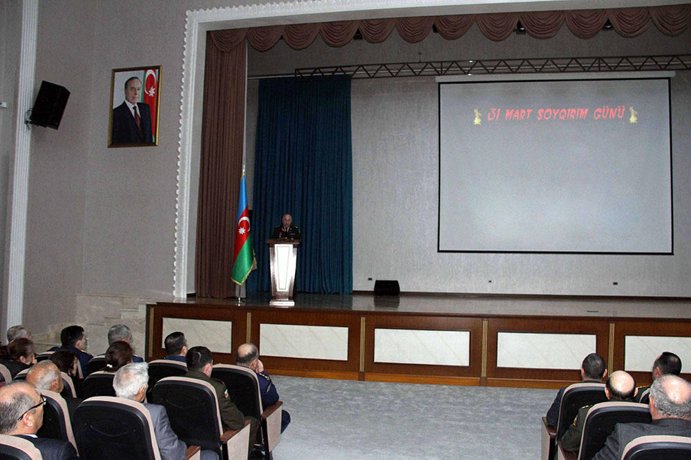 Azerbaijan army holds events on 101st anniversary of genocide of Azerbaijanis [PHOTO] - Gallery Image