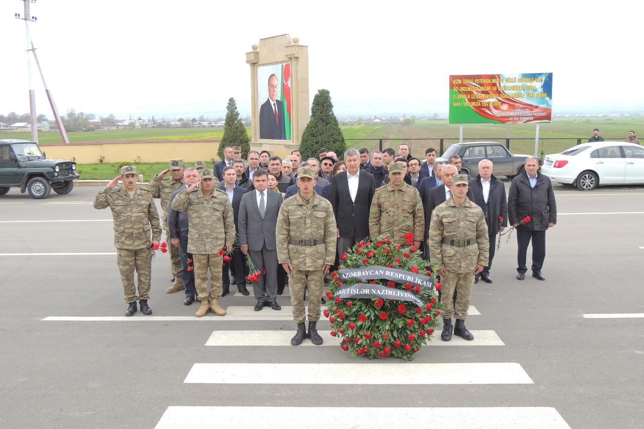 Azerbaijani deputy FMs visit Jojug Marjanli village [PHOTO]