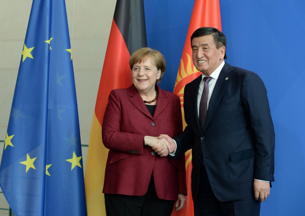 Kyrgyz President meets German Chancellor [PHOTO]