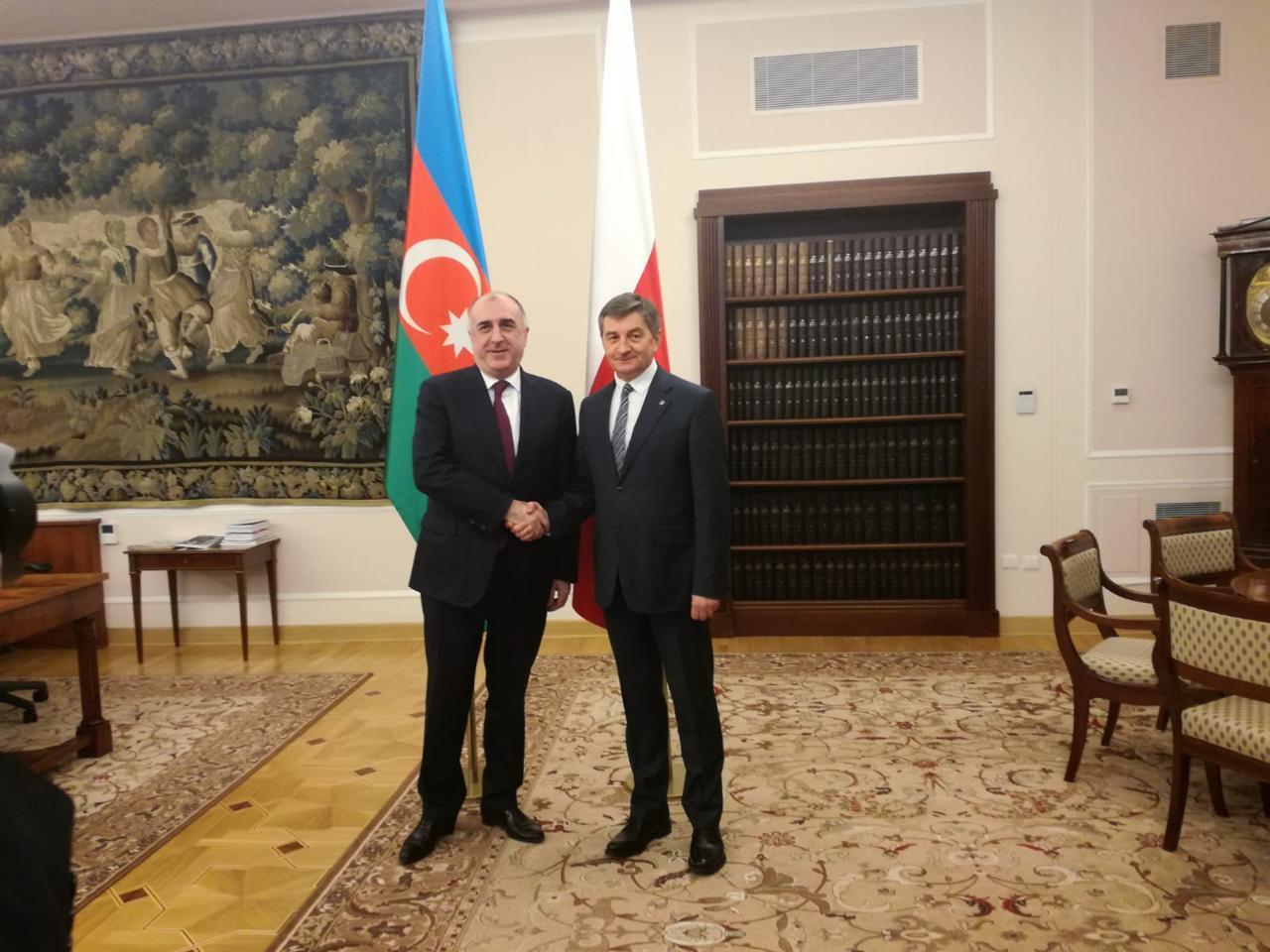 Azerbaijani FM holds meeting with Marshal of Poland's Sejm