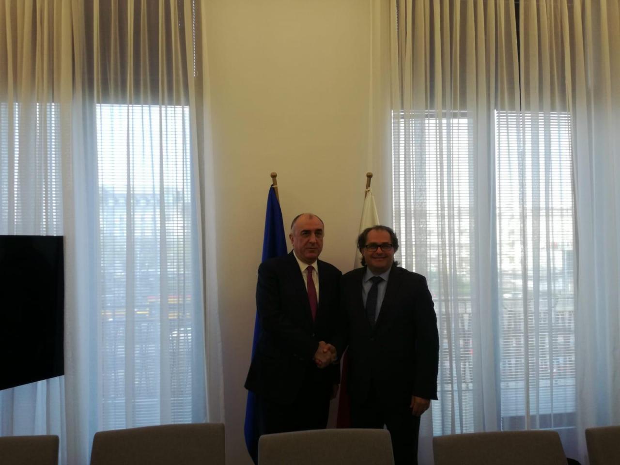 Elmar Mammadyarov meets with Minister of Marine Economy and Inland Navigation of Poland