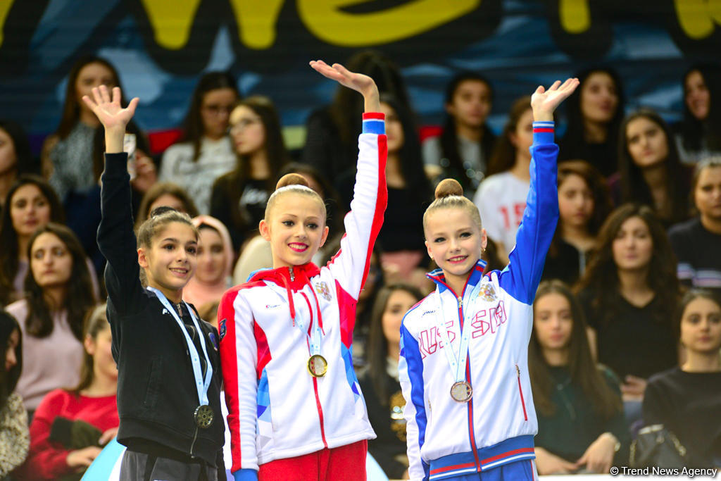 Award ceremony of AGF Junior Trophy in individual all-around held in Baku [PHOTO]
