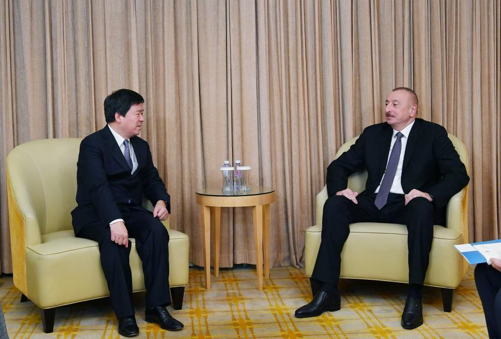 President Ilham Aliyev meets chairman of ZTE Corporation in Beijing [UPDATE]