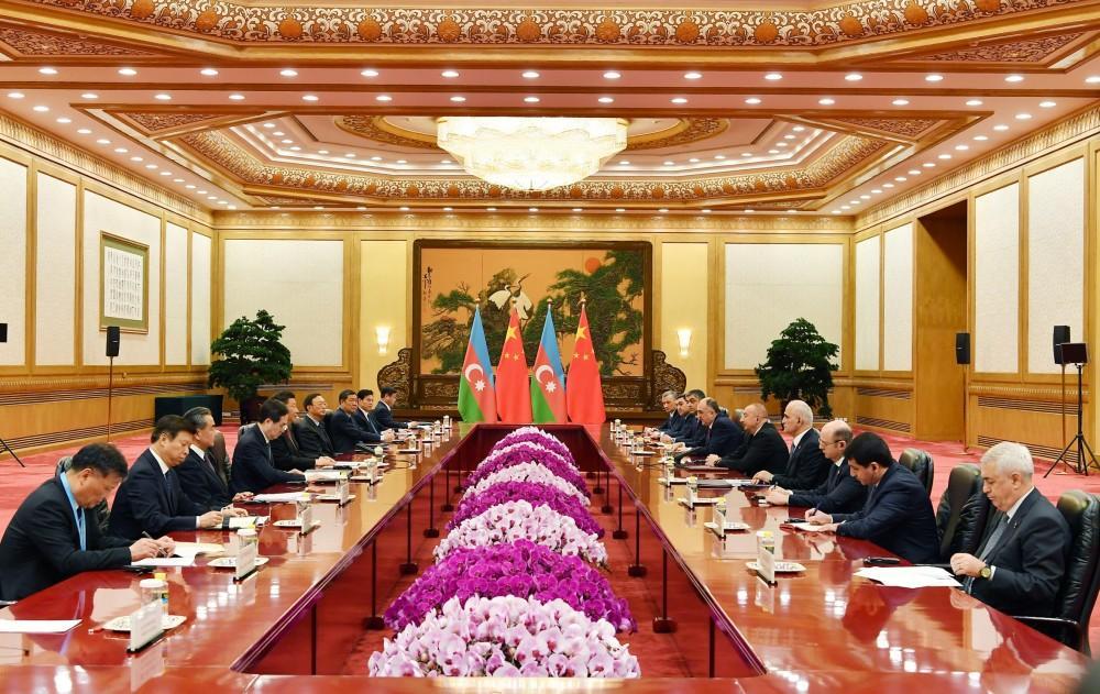 Azerbaijani president meets with chairman of People's Republic of China in Beijing [PHOTO]