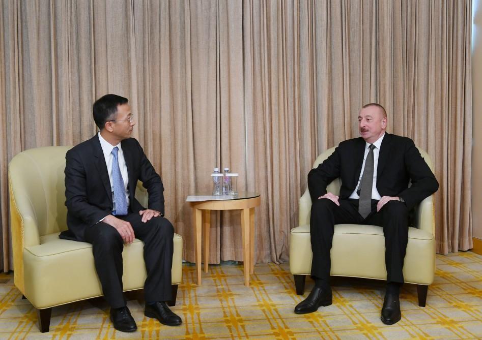 President Ilham Aliyev meets president of China National Electric Engineering [UPDATE]