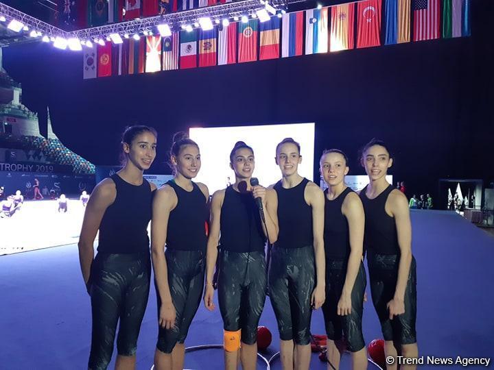 Spanish gymnasts talk on big and beautiful National Gymnastics Arena in Baku [PHOTO]