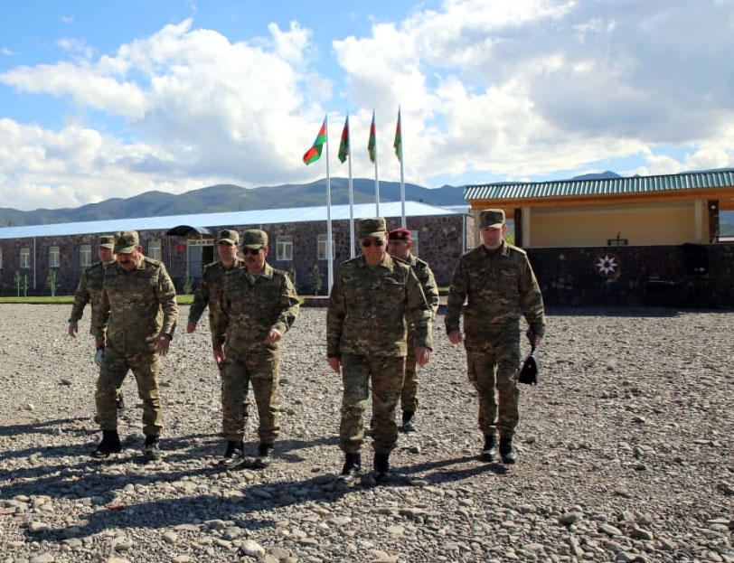 Azerbaijani Defense Ministry officials visit military facilities under construction [PHOTO/VIDEO]