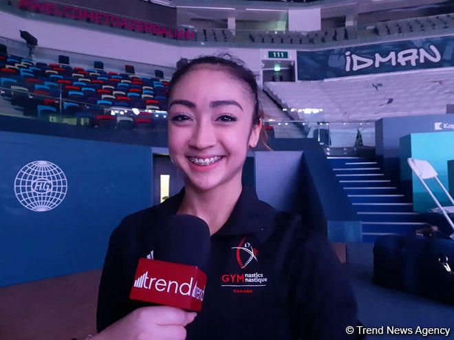 Canadian athlete hails National Gymnastics Arena in Baku