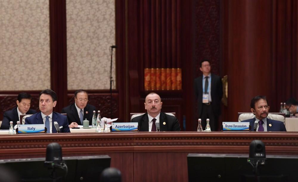 Ilham Aliyev attends Second Road and Belt International Cooperation Forum in Beijing [PHOTO]