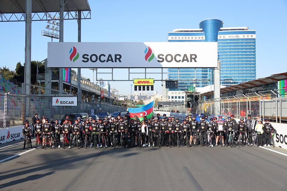 Cycling event held at Baku City Circuit before F1 SOCAR Azerbaijan Grand Prix 2019 [PHOTO]