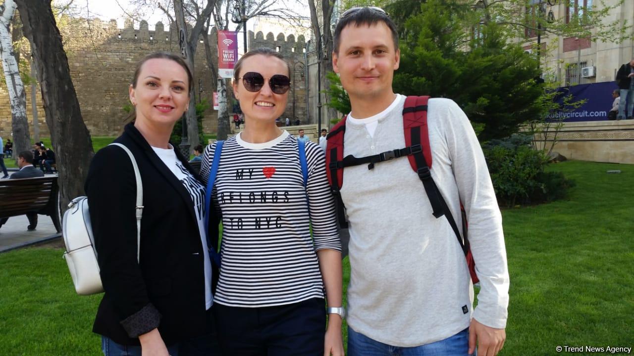 Foreign tourists delighted with Baku and Formula 1 SOCAR Azerbaijan Grand Prix 2019 [PHOTO]