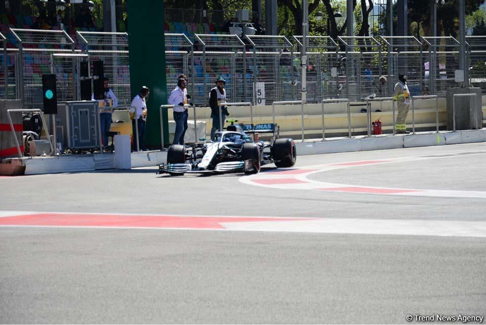 F1® Qualifying Session of Formula 1 SOCAR Azerbaijan Grand Prix 2019 ends