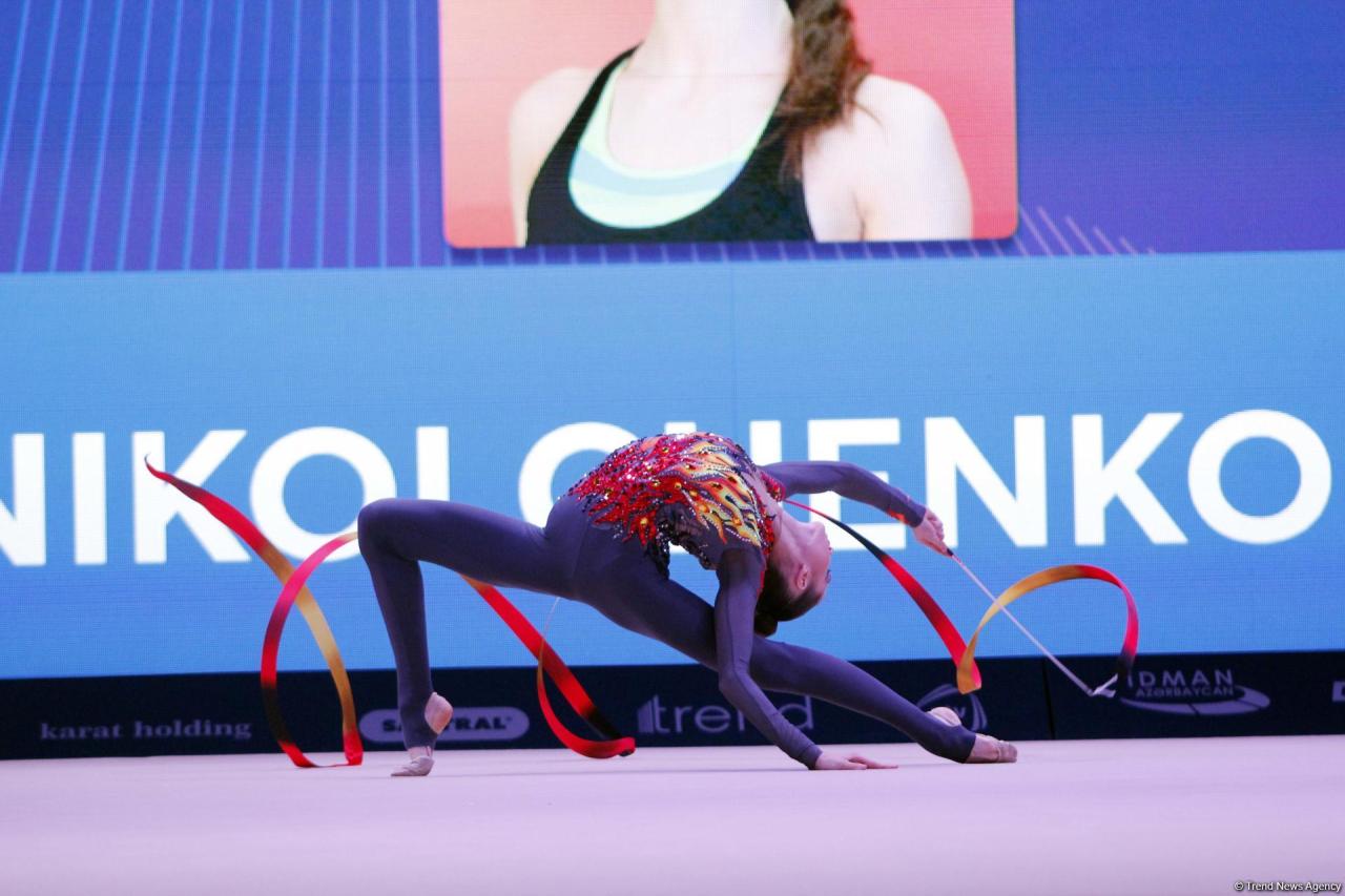 Best moments of final competitions of FIG Rhythmic Gymnastics World Cup in Baku [PHOTO]