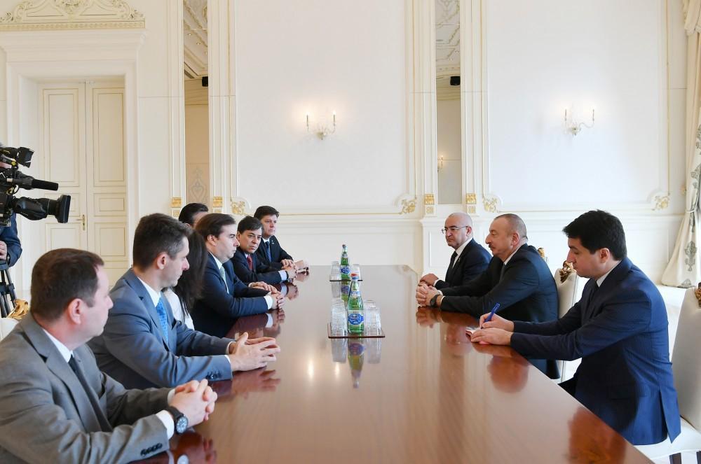 Azerbaijani president receives officials from Brazil's National Congress [UPDATE]