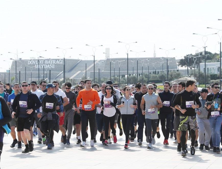 President of Baku Media Center Arzu Aliyeva attends Baku Marathon 2019 [PHOTO]