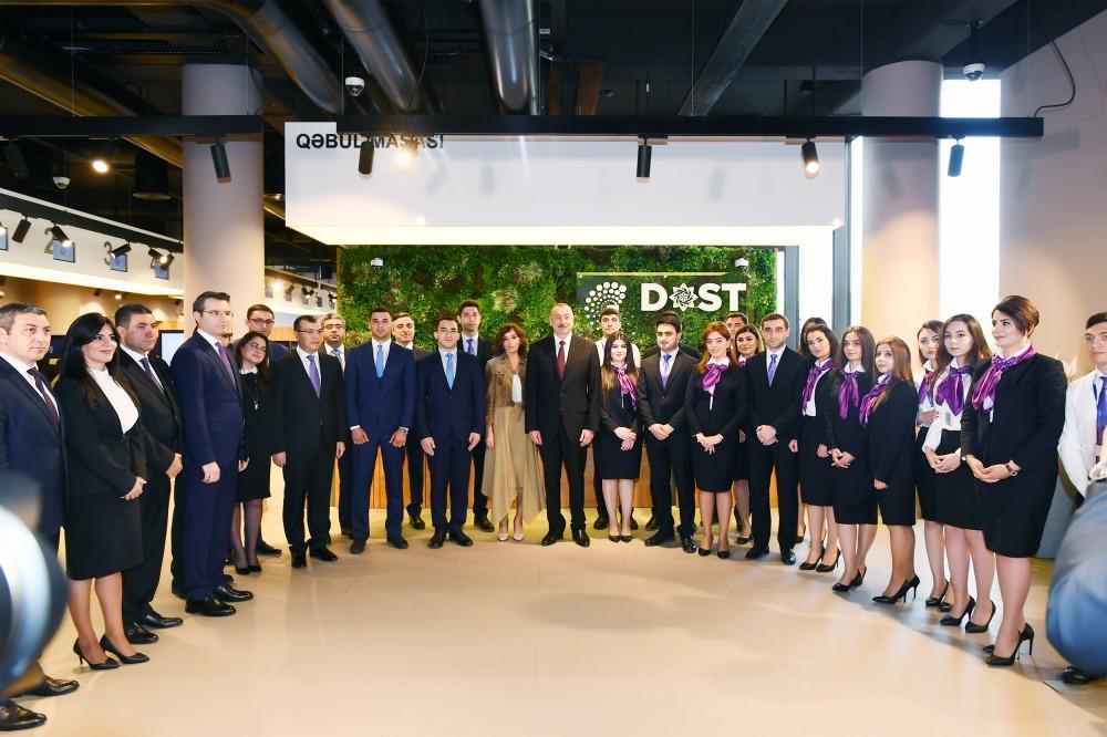 President Aliyev, First Lady Mehriban Aliyeva attend opening of administrative building of DOST Agency [UPDATE]