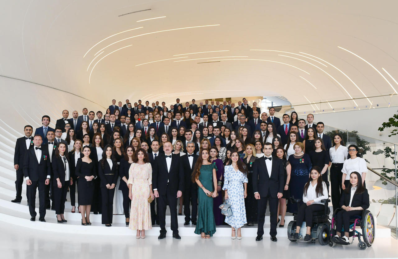 President Ilham Aliyev, First Lady Mehriban Aliyeva attend solemn ceremony to mark 96th anniversary of national leader Heydar Aliyev and 15th anniversary of Heydar Aliyev Foundation [UPDATE]