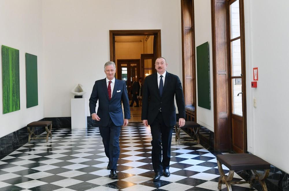Azerbaijani president meets with King Philippe of Belgium in Brussels