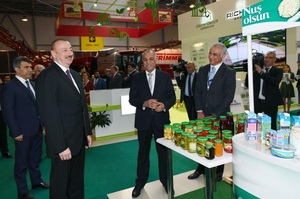 President Aliyev views 25th Azerbaijan International Food Industry and 13th Azerbaijan International Agriculture exhibitions [UPDATE]