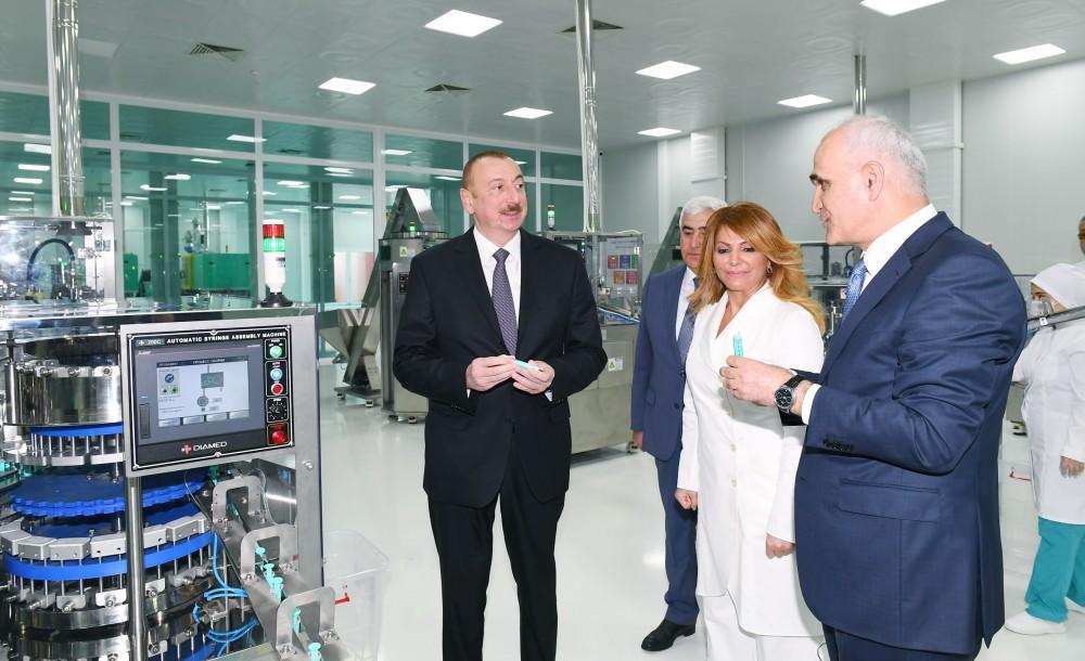 Ilham Aliyev attends opening of “Diamed Co” syringe plant in Pirallahi Industrial Park [UPDATE]